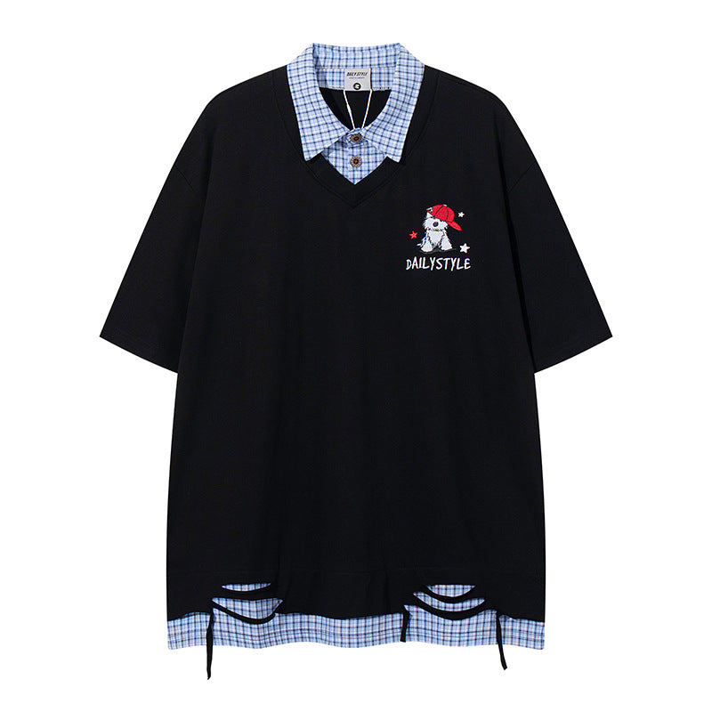Half Sleeve T-Shirt for Men and Women Summer Short Sleeve