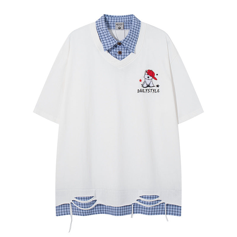 Half Sleeve T-Shirt for Men and Women Summer Short Sleeve