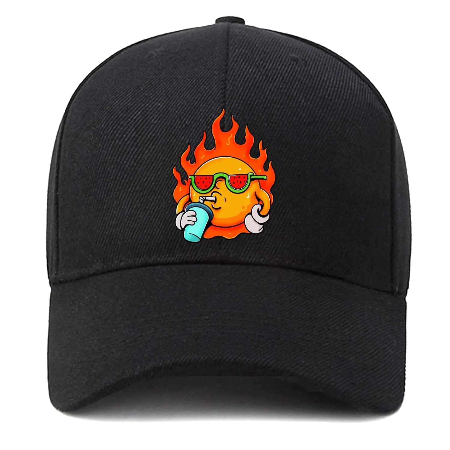 EDGMM Sun Watermelon Baseball Cap Unisex Dad Cap Adult Athleisure Cap Adjustable