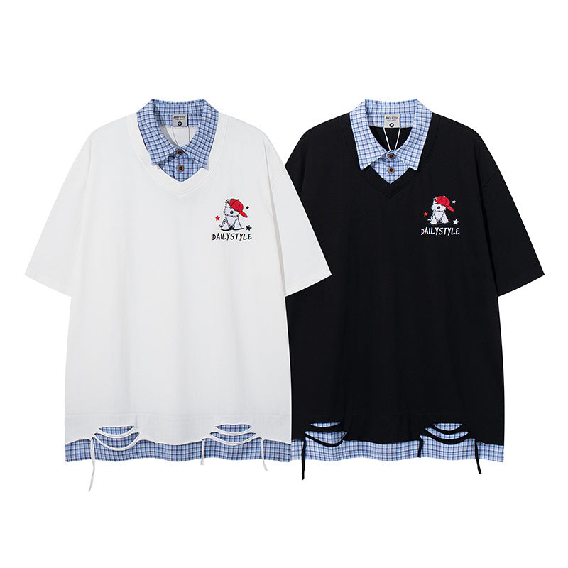 Half Sleeve T-Shirt for Men and Women Summer Short Sleeve