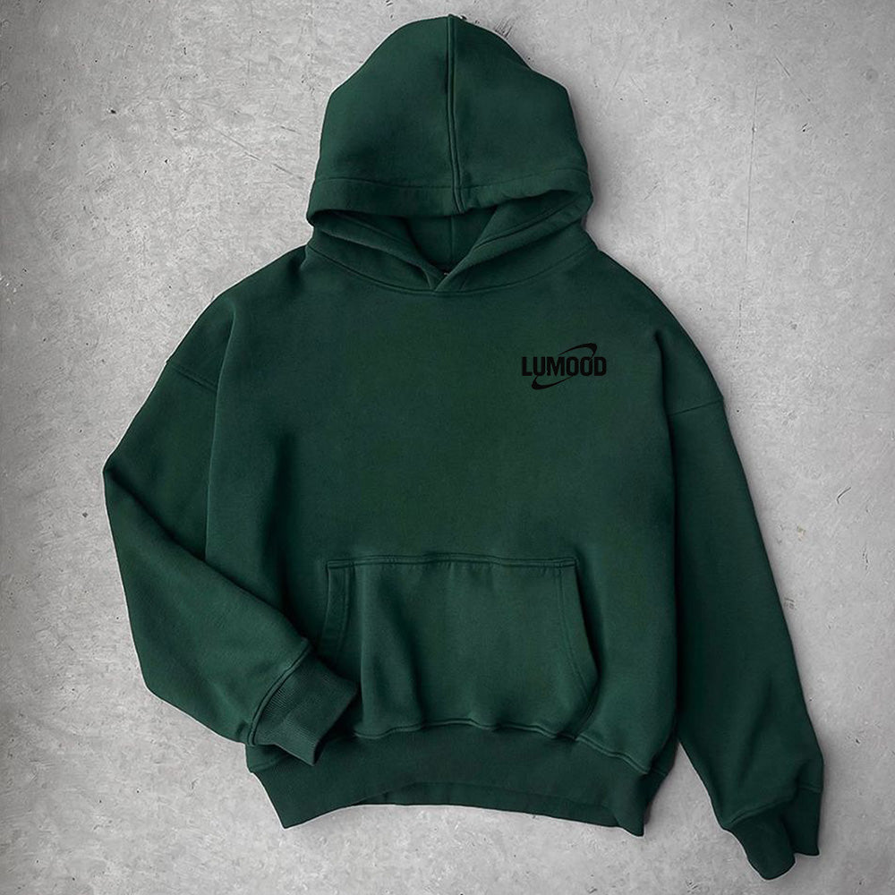 green hoodie