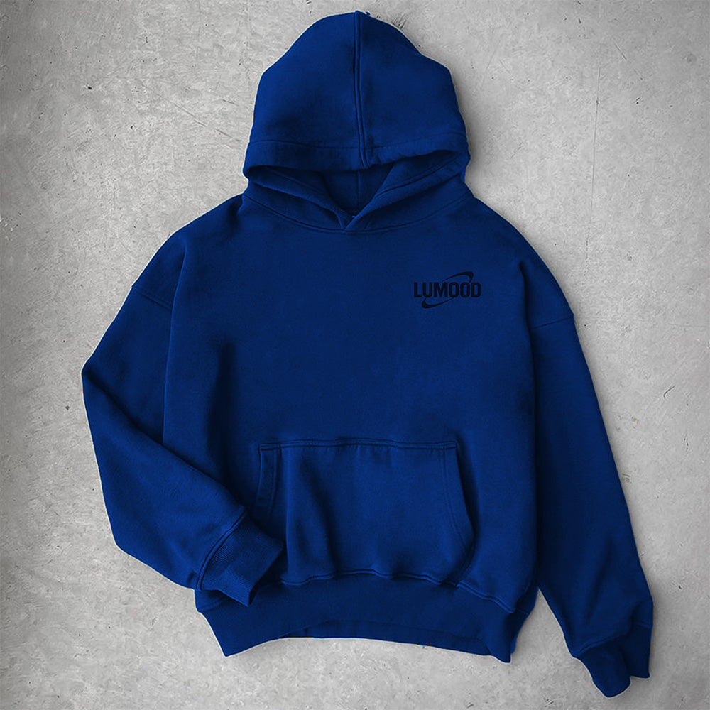 Blue hoodie