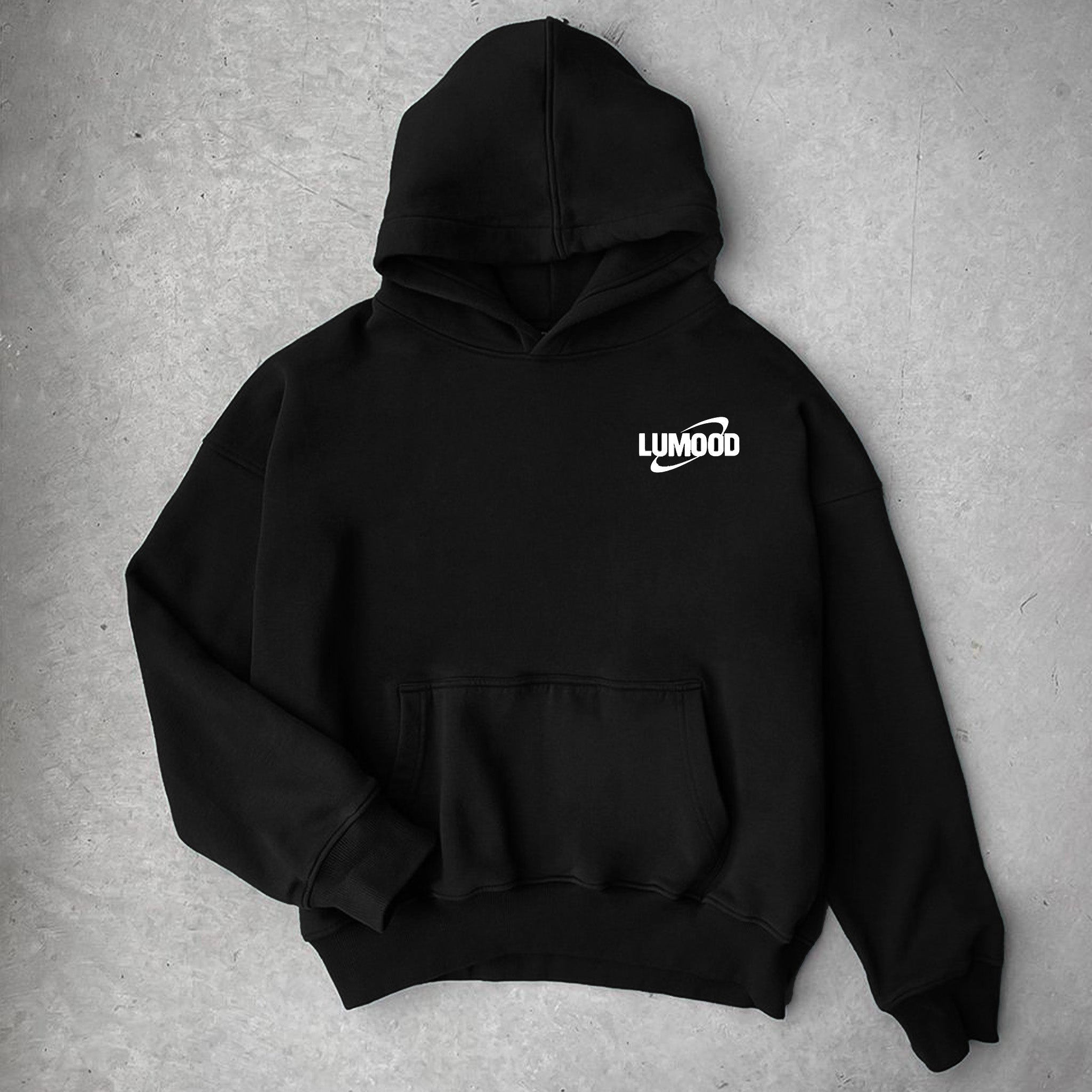 black hoodie